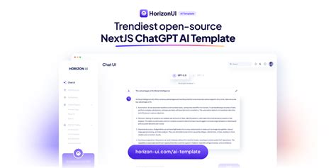 Github Horizon Ui Chatgpt Ai Template Horizon Ai Template