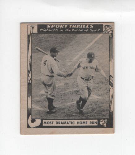 Swell Sport Thrills Babe Ruth Lou Gehrig Most Dramatic Home