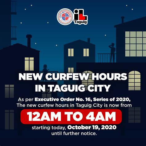 A new city-wide curfew from 12:00 AM to... - Safe City Taguig