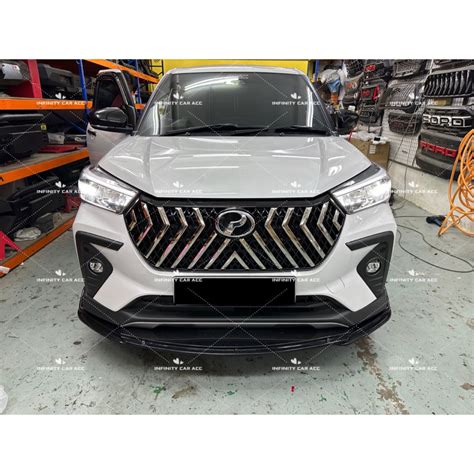 Perodua Ativa Lexus Design Chrome Black Front Grille Grill Shopee