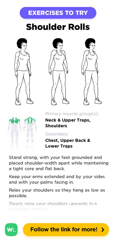 Standing Shoulder Rolls / Shrugs – WorkoutLabs Exercise Guide