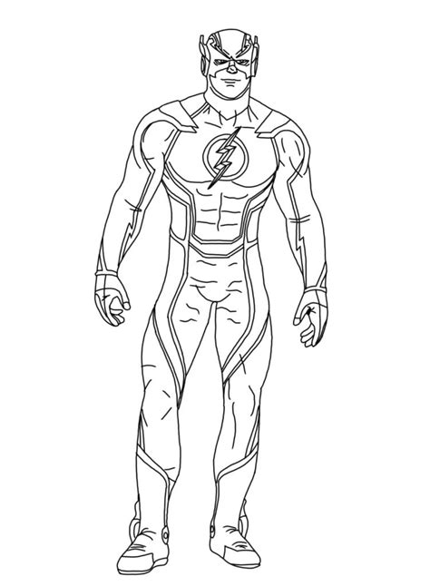 Dibujos De Flash Para Colorear E Imprimir Wonder Day