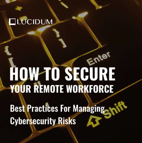 Secure Your Remote Workforce With These Best Practices Lucidum