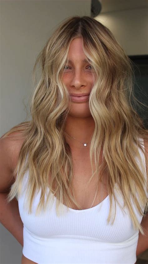 Blonde Balayage Sun Kissed Hair Summer Blonde Hair Warm Blonde Hair Honey Blonde Hair