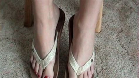 Brunette Fetish And Fantasy DANGLING SANDALS