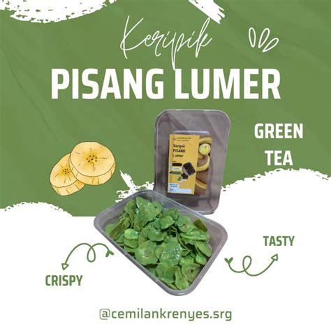 Jual KERIPIK PISANG GREEN TEA LUMER Shopee Indonesia