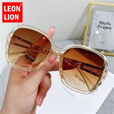 Leonlion Luxury Vintage Sunglasses Women 2023 Brand Designer Gradient