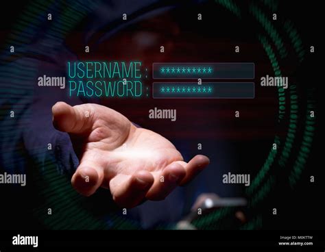 Hooded Cyberkriminalität Hacker über Handy Und Internet Hacking In Für