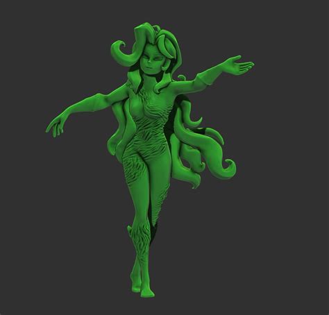 Stl File Dc World S Collide Poison Ivy Miniature 🦸‍♂️・model To Download And 3d Print・cults