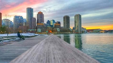 Boston Skyline during sunset. : r/massachusetts