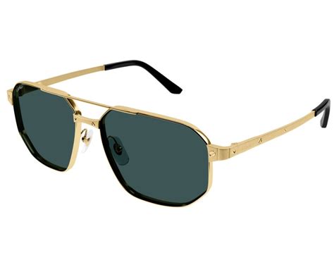 Cartier Santos Ct0462s Sunglasses Frame Color Golden 1