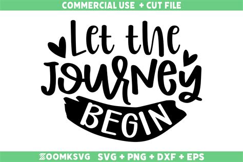 Let the Journey Begin Graphic by ZoomksvgCreative Fabrica