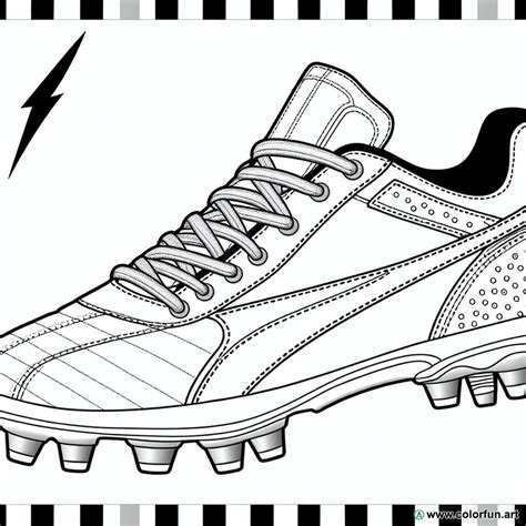 Coloriage d une chaussure de foot à Télécharger ou à Imprimer gratuitement