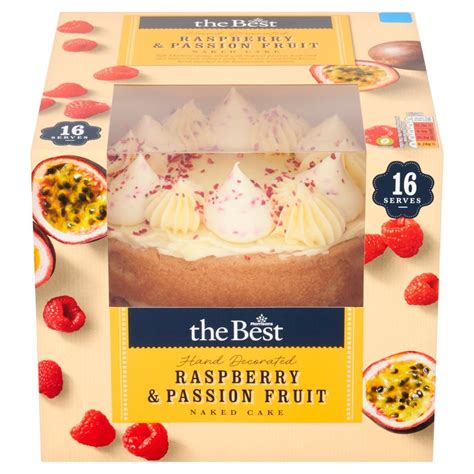 Morrisons The Best Raspberry Passion Fruit Naked Cake Serves
