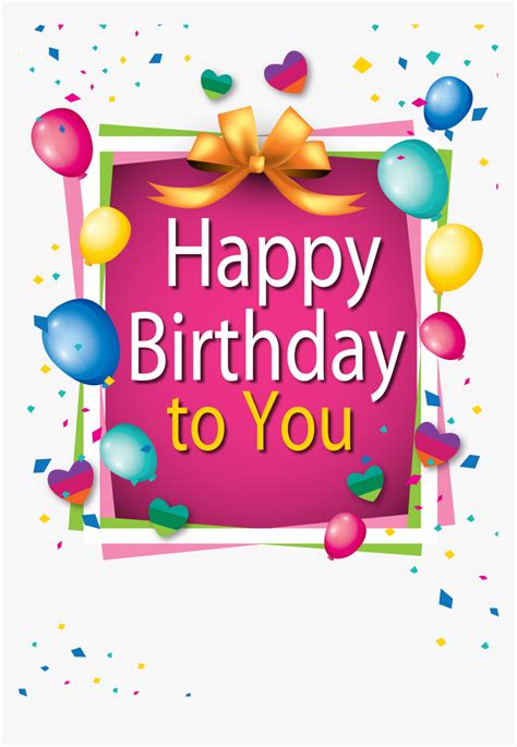 Cartão De Aniversário Em Ingles, HD Png Download , Transparent Png ...