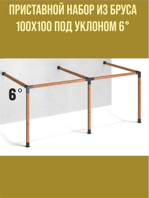Кронштейны под уклоном 6 9 шт., коннектор летней приставной беседки для ...