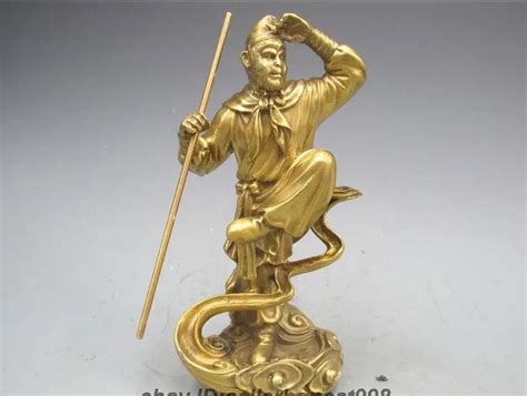 China Pure Copper SunWukong Sun WuKong Monkey King Fighting over Buddha ...