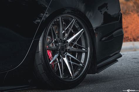 Cadillac Cts V F Polish Black Chrome Carbon Fiber Avant Garde Wheels