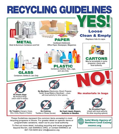 Accepted Materials for Recycling | Kenilworth, IL