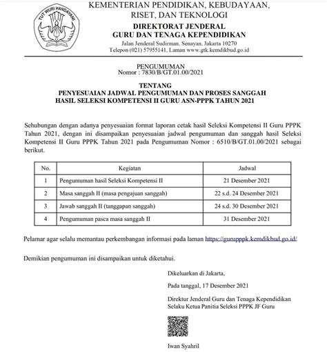 Pengumuman Hasil PPPK Tahap 2 Cek Hasil Seleksi PPPK Tahap 2 2021 Di