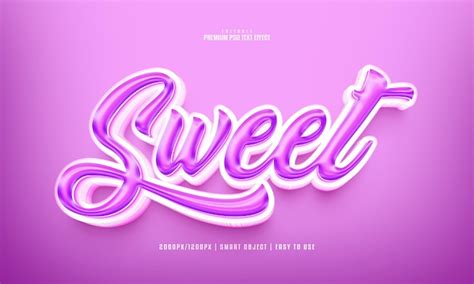 Premium Psd Sweet 3d Editable Premium Psd Text Effect