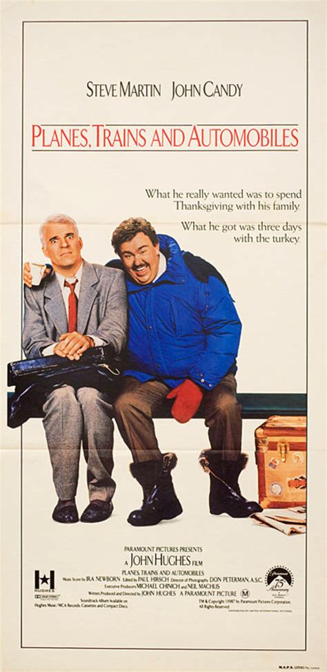 Planes Trains And Automobiles 1987 Australian Daybill Poster