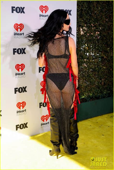 Katy Perry Wears Fully Sheer Dress Over Lingerie On Iheartradio Music