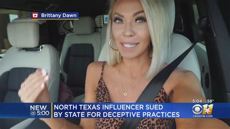 Texas Sues North Texas Social Media Influencer Brittany Dawn Davis