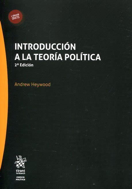 Introducción A La Teoría Política Andrew Heywood Librería Sanz Y Torres