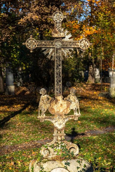 View Of Famous Old North Cemetery Of Munich Germany With Historic