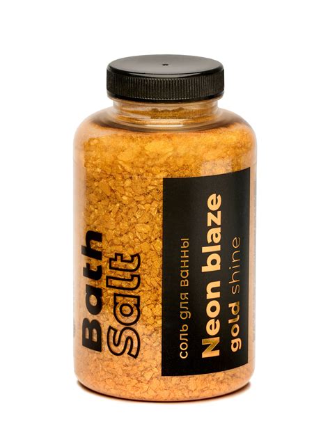 Соль д/ванны NEON BLAZE «Gold Shine» - Fabrik Cosmetology