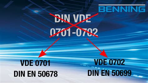 Ablösung der DIN VDE 0701 0702 durch DIN EN 50678 und DIN EN 50699