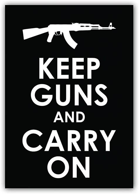 Pack Of 3 Stickers Keep Guns And Carry On Pro Gun Vinyl Decal Bumper