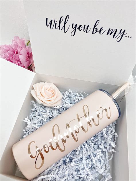 Godmother Proposal Box Idea Godmother Tumbler Will You Be My