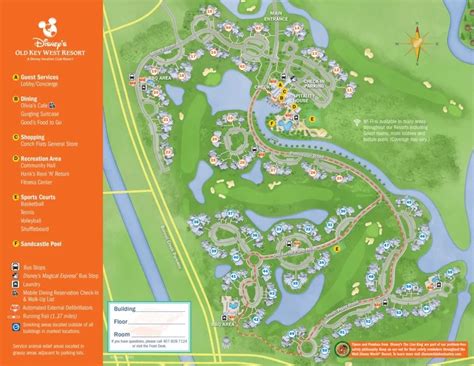Disney Old Key West Resort Map And Brochure 2007 2020