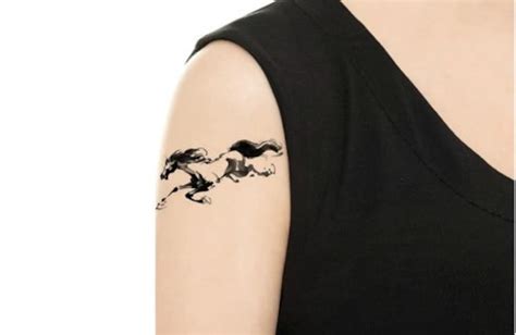 Temporary Tattoo Running Horse Various Sizes / Tattoo - Etsy