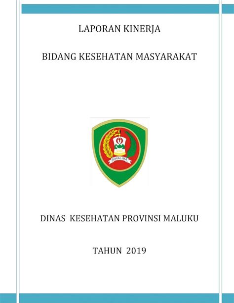 Pdf Laporan Kinerja Bidang Kesehatan Masyarakat Dan