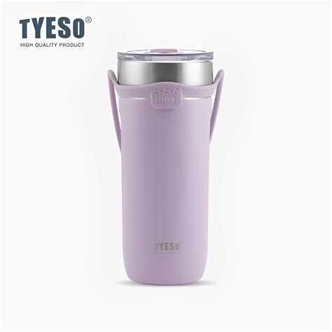 Tyeso Ts B Ts B Ml Ml Vacuum Insulated Tumbler Keep Cold And Hot With Silicon