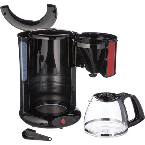 Moulinex Subito FG360D Cafeteira 15 Chávenas Preta Vermelha