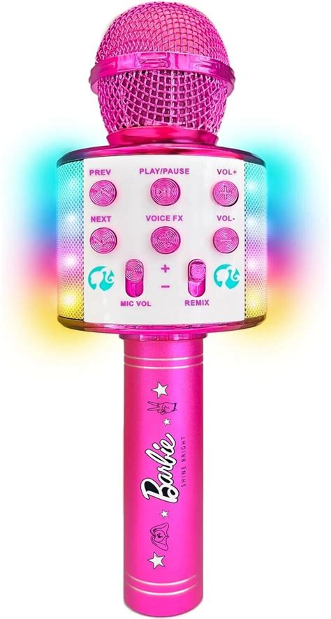 Barbie Bright Voicemaster Microphone Karaoke Wireless Microphone ...