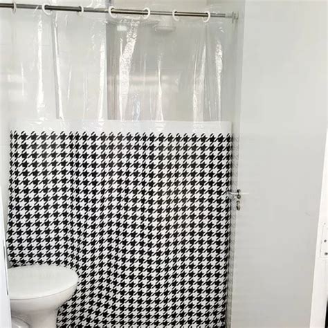 Caja de baño Cortina de 1 35 x 2 00 cm con ojales reforzados en zigzag