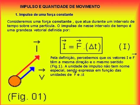 O Que Significa Impulso - IMPULSO E QUANTIDADE DE MOVIMENTO IVAN SANTOS IMPULSO