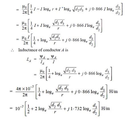 Inductance Of A Single Phase Two Wire Line