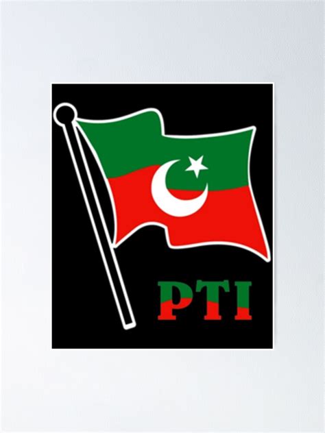 Pakistan Pti Party Flag Fitted Poster For Sale By Tiiffyartsy Redbubble