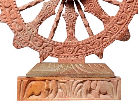 Red Stone Konark Chakra Exotic India Art