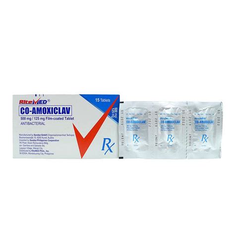 Buy Rx Ritemed Co Amoxiclav 625 Mg Tablet Online Southstar Drug