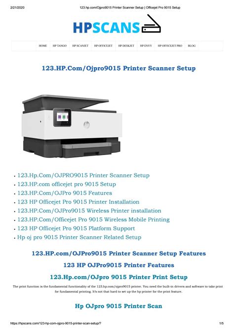 hp.com/ojpro 9015 printer scanner setup | fix scan issue | setup ...