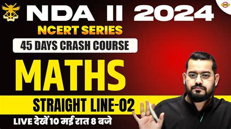 Nda Ii Ncert Series Days Crash Course Maths Straight