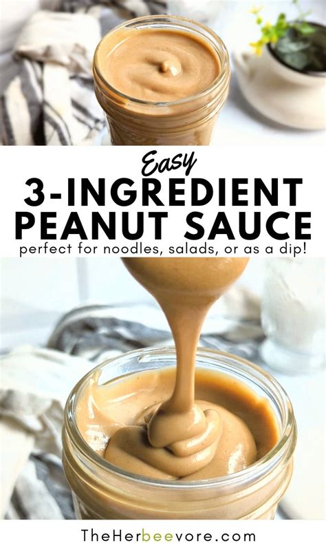 ingredient satay sauce  peanut butter recipe  herbeevore