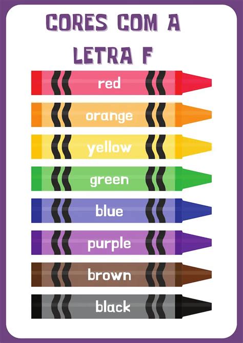 Nomes De Cores Com A Letra F
